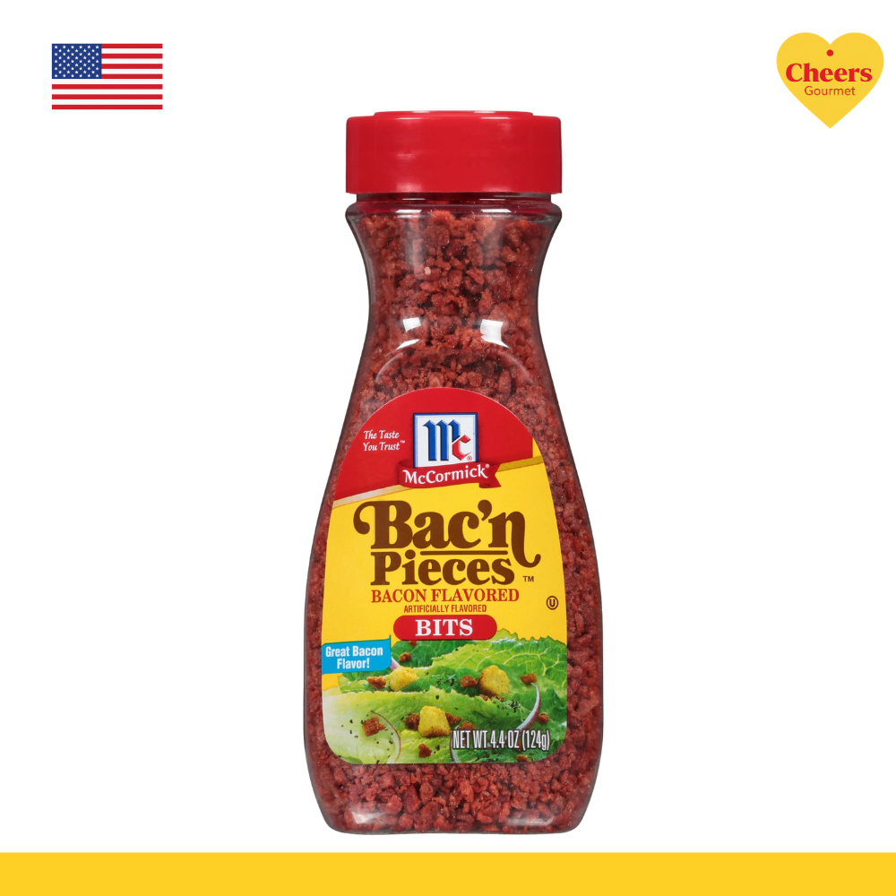 McCormick Bac'n Pieces Bacon Flavored Bits แม็คคอร์มิค แป้งถั่วเหลืองอบกรอบกลิ่นเบคอน 124g.