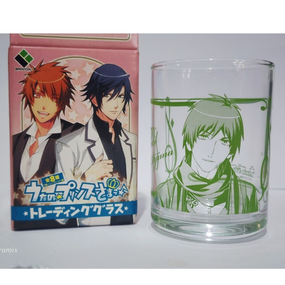 ■CTCERAMIXִ ࣪𖤐── .✦Uta no Prince-sama แก้วน้ำอนิเมะ (อุตะปุริ) ลาย Cecil Aijima สีเขียว งานแท้ Brocc