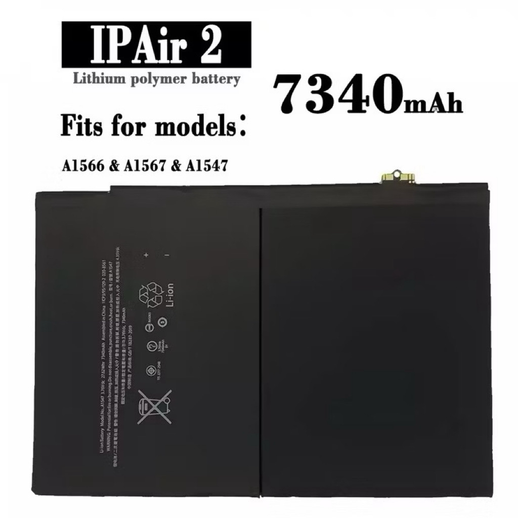 แบตเตอรี่ ใช้สำหรับ ipad Air 2 A1566 A1567 A1547 Battery ForipadAir 2 A1566 A1567 A1547 รับประกัน 3 
