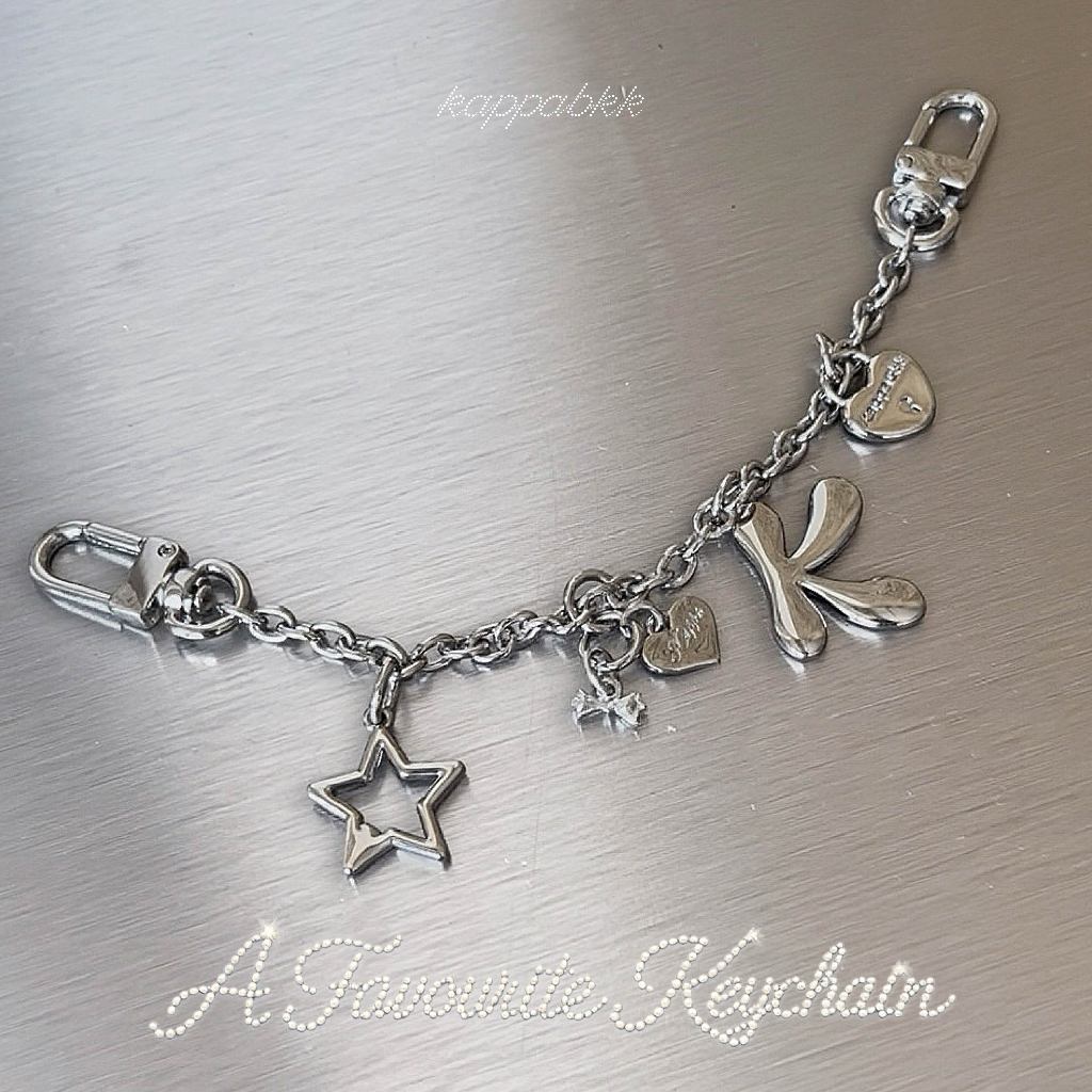 KAPPABKK "A" Favourite Keychain พวงกุญแจสายคล้องกระเป๋า ห้อยชาร์มฟิล Y2K