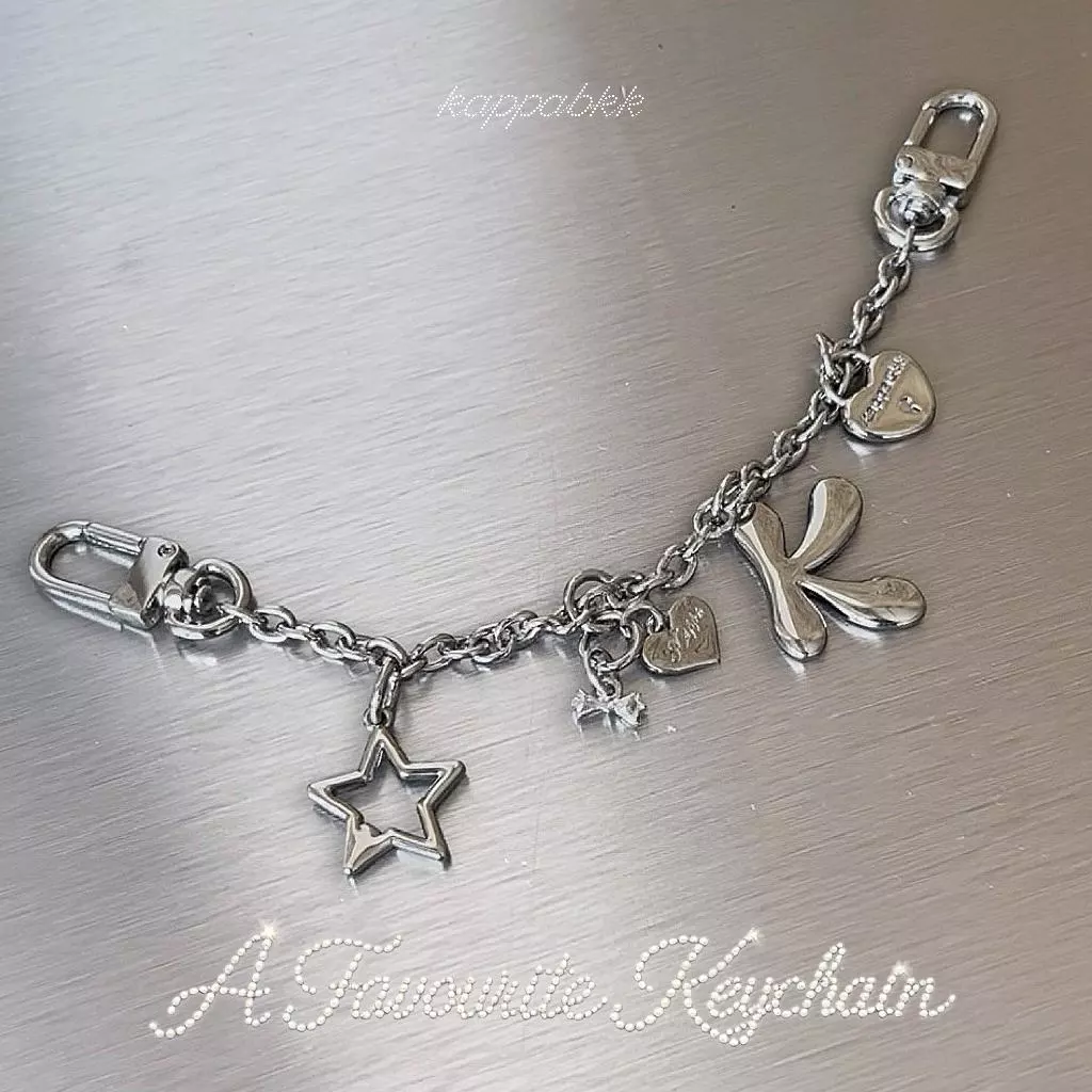 KAPPABKK "A" Favourite Keychain พวงกุญแจสายคล้องกระเป๋า ห้อยชาร์มฟิล Y2K