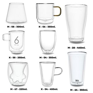 มีส่งด่วน! แก้วน้ำสองชั้น Double wall glass (ความจุ80-500ml)…