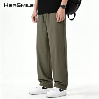 HeaSmile กางเกงขายาว ผู้ชาย ผ้าโพลีเอสเตอร์แท้ ผ้าแห้งไว ซับเหงื่อ กางเกงวอร์ม กางเกงกีฬาชายและหญิง (M-SDXXK)