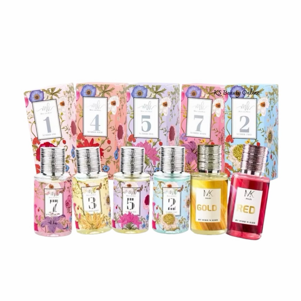 น้ำหอม Miss& Kiss Eau de Parfum (MK Girl) ขนาด 30 ml  มีทั้งหมด 9 กลิ่น