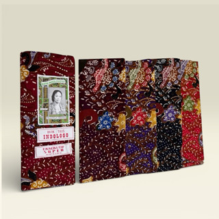 ผ้าถุงปาเต๊ะ โทน สีดำ สีน้ำตาล BATIK INDOLOGO เย็บแล้ว