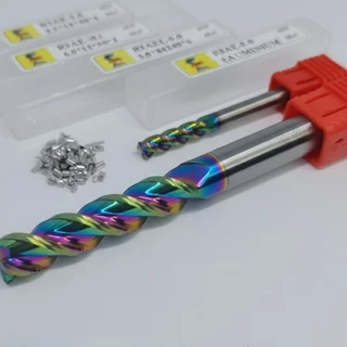 เอ็นมิลคาร์ไบด์ 3F Alu (1.0-6.0มม)DLCสีรุ้งR3AE