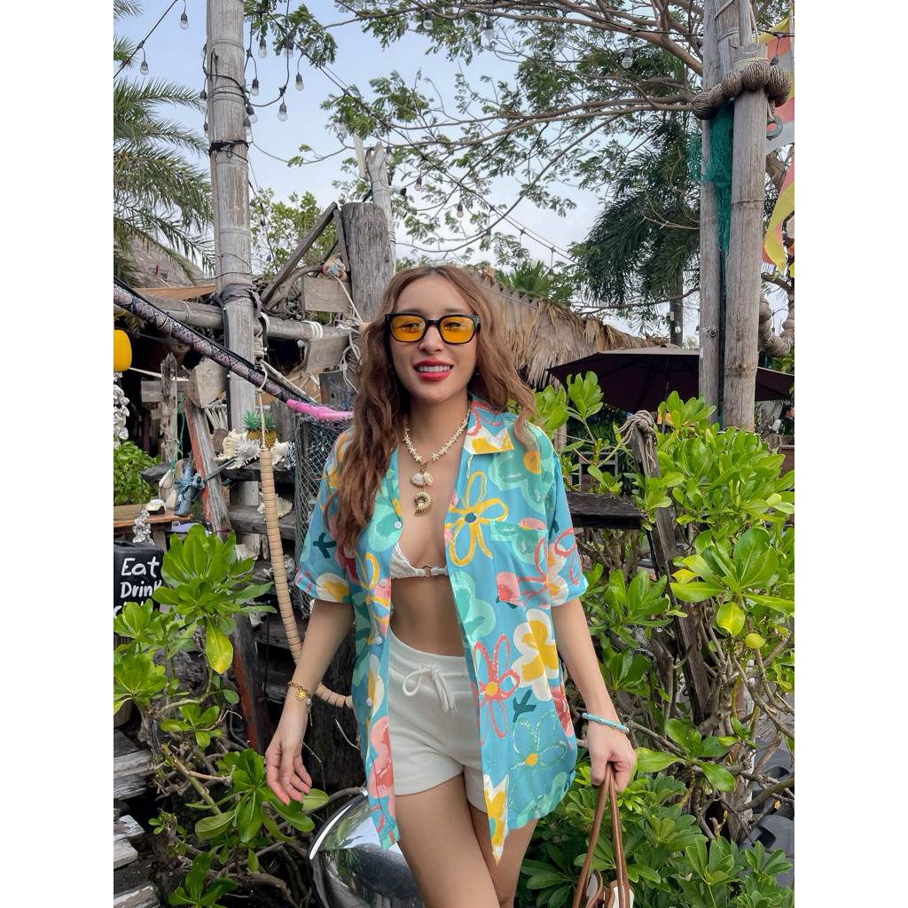 SUMMER SPUN HAWAII SHIRT ver.2🌼🌈✨ รูปที่ 4