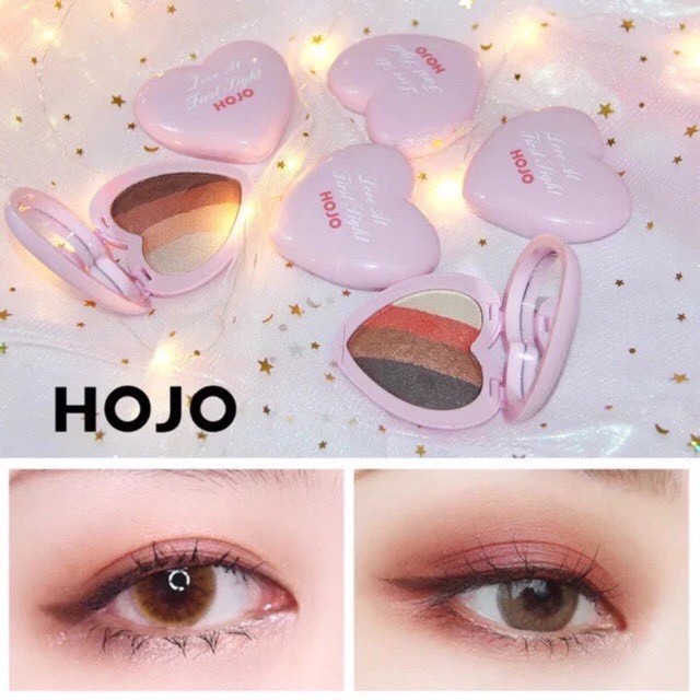 ส่งไว !! ! HOJO LOVE EYE SHADOW อายแชโดว์ รูปหัวใจ 8009(1 ตลับมี 4 สี /พร้อมส่ง/ของแท้)