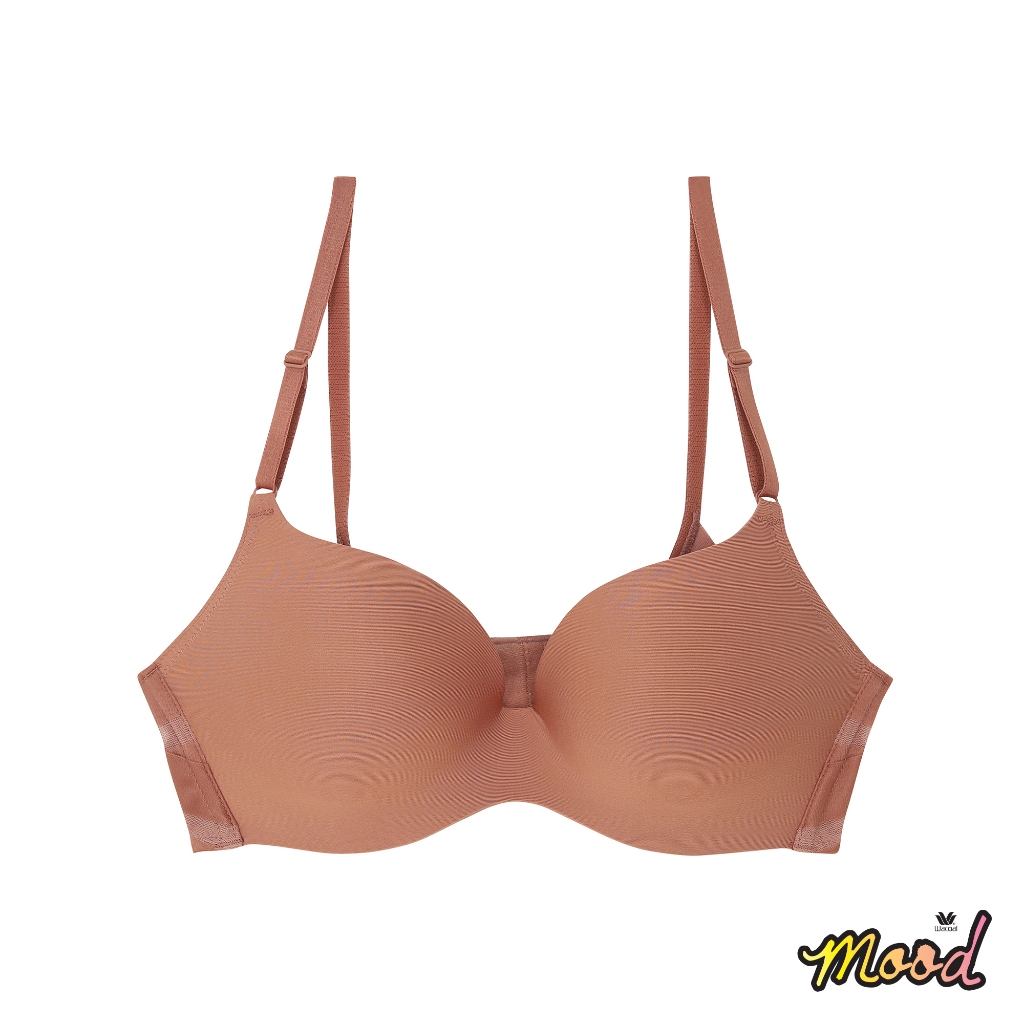 Wacoal Mood New Travel Bra บราม้วนได้ ไร้โครง รุ่น MM1E36 สีน้ำตาล (BN)