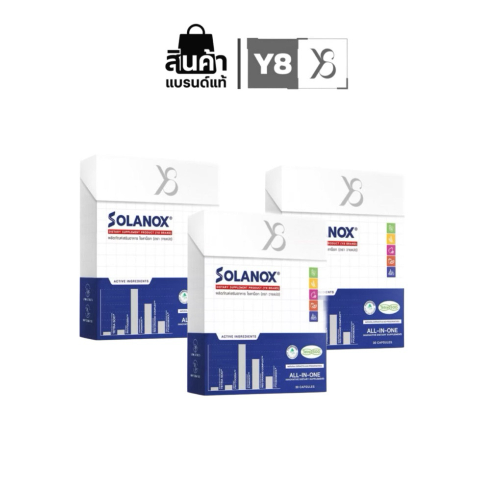 Y8 Solanox⚡️โปร3กล่อง 🚨ด่วนก่อนสินค้าหมด อาหารเสริมสำหรับคน ที่มีปัญหาผิว สิวเรื้อรัง/ฝ้าเรื้อรัง
