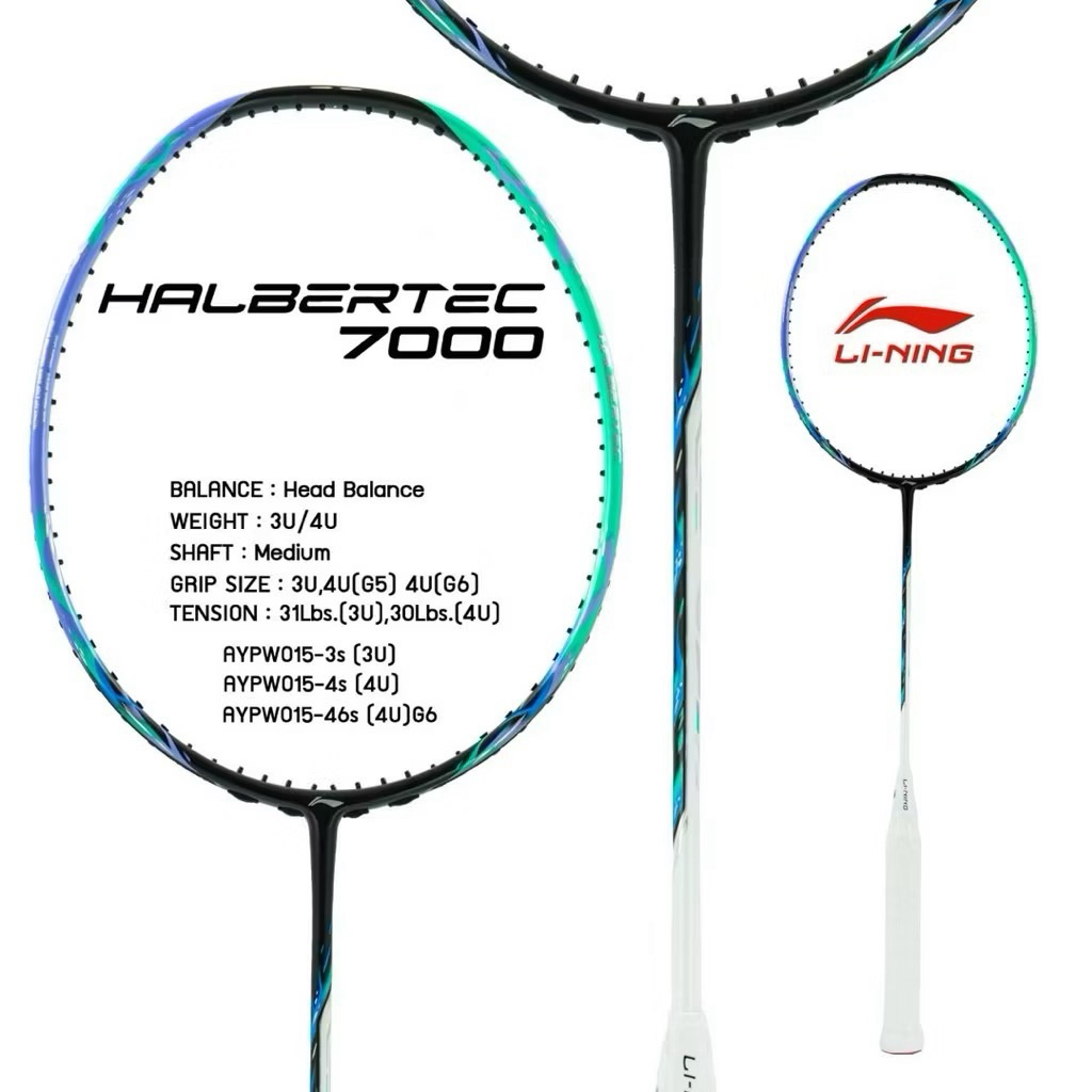 (สีใหม่เข้าแล้ว ! แท้ ประกันไทย 🥳) Li-ning รุ่น Halbertec 7000 และ 7000 new| LI-NING BADMINTON RACKET