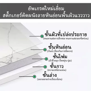 วอลล์เปเปอร์หินอ่อนจำลองคุณภาพสูง 10 ชิ้น ติดตั้งง่ายด้วยกาวในตัว เหมาะสำหรับตกแต่งผนัง ห้องน้ำ ฯลฯ