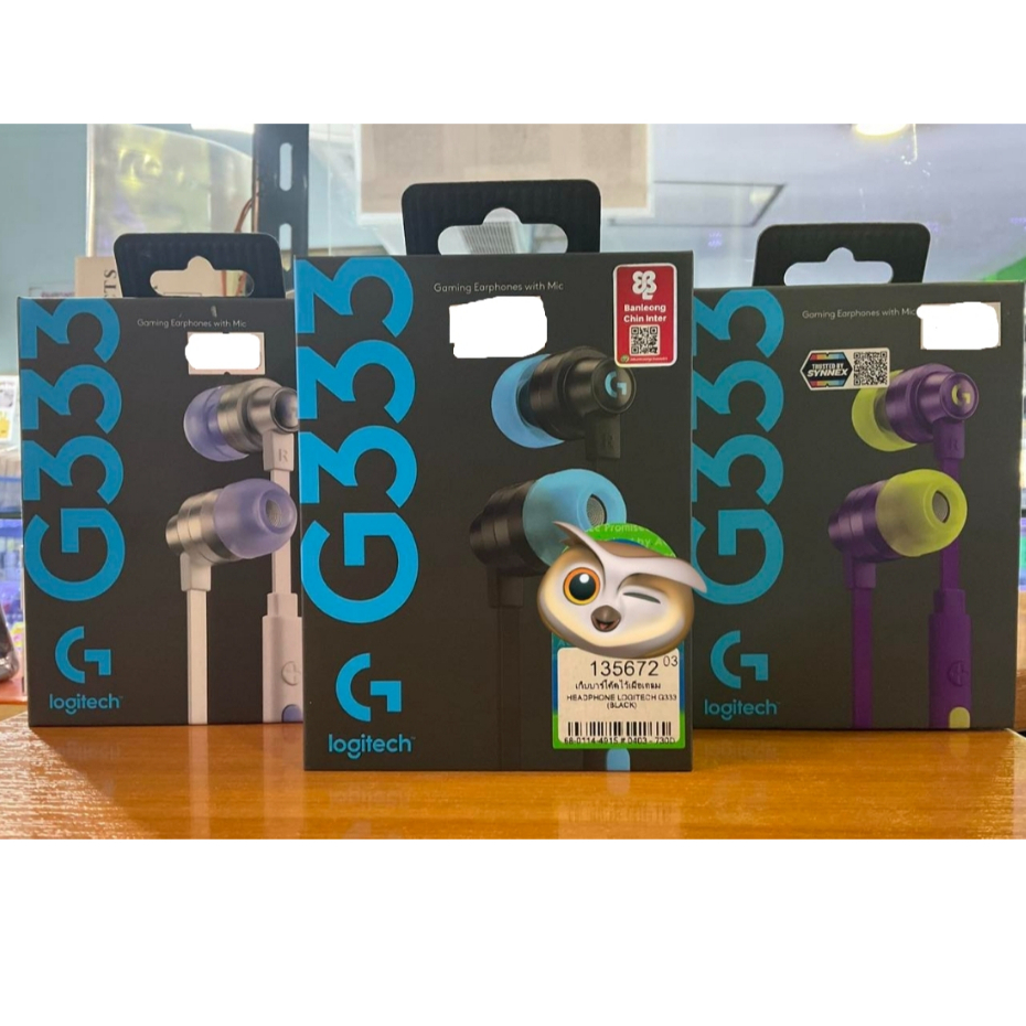 HEADSET Logitech G333 Gaming Earphone  (IN-EAR) LOGITECH G333 GAMING พร้อมอะแดปเตอร์ Type C
