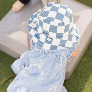 Tiny Twinkle หมวกกันแดดสำหรับเด็ก (Flap Hat) ไซส์ S–L ปรับขนาดได้ ป้องกันรังสี UV UPF 50+ น้ำหนักเบาแห้งเร็ว หมวกเด็ก