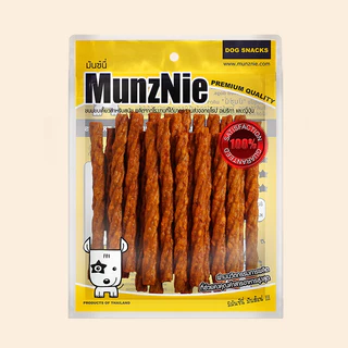 MUNZNIE ขนมสุนัขมันซ์นี่ มันชี่เกรียว รสไก่ 25 ชิ้น||MS012