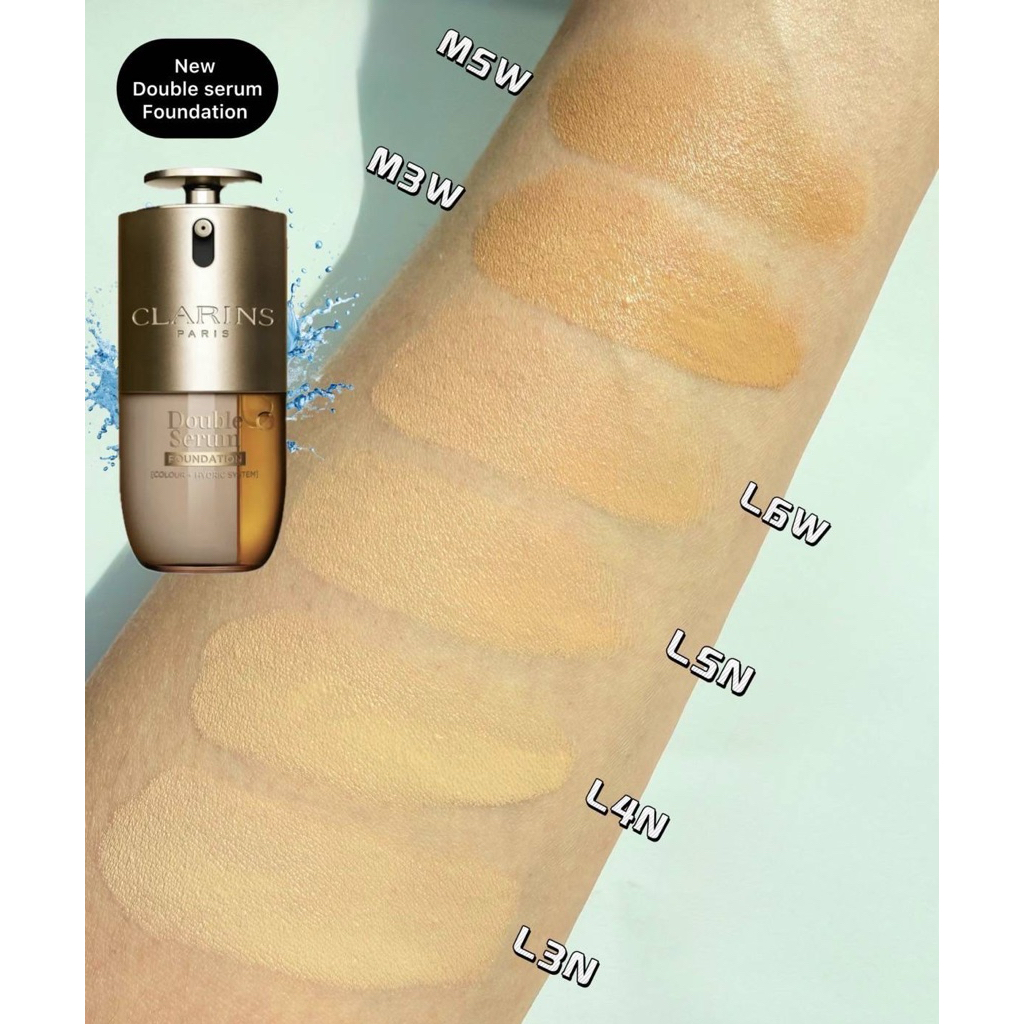 🧡🧡พร้อมส่ง👑𝗖𝗹𝗮𝗿𝗶𝗻𝘀 𝗗𝗼𝘂𝗯𝗹𝗲 𝗦𝗲𝗿𝘂𝗺 𝗙𝗼𝘂𝗻𝗱𝗮𝘁𝗶𝗼𝗻 30 ml.✨