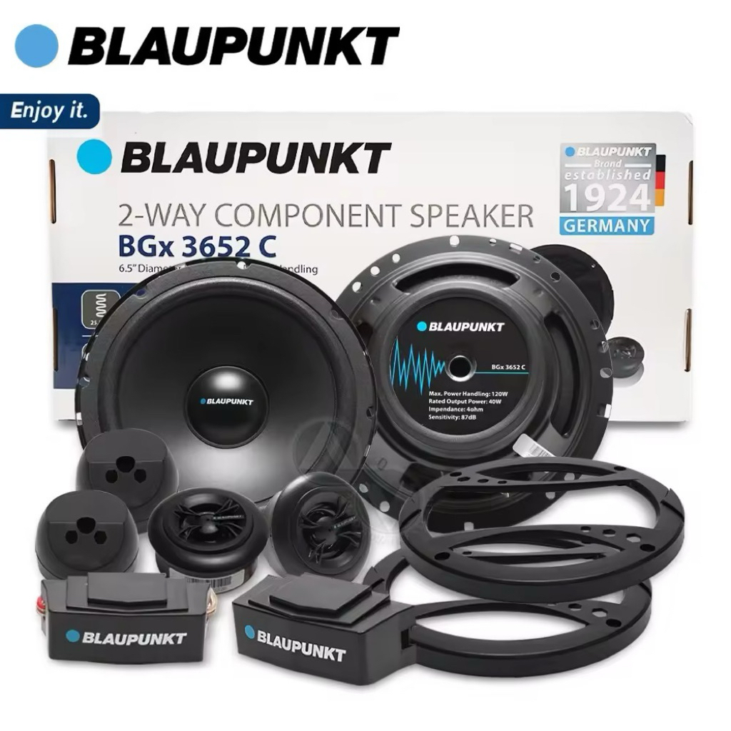 ลำโพงติดรถยนต์ขนาด6.5นิ้ว 2ทาง แบรนด์แท้จากเยอรมัน BLAUPUNKT BGx 3652C จำนวน1คู่