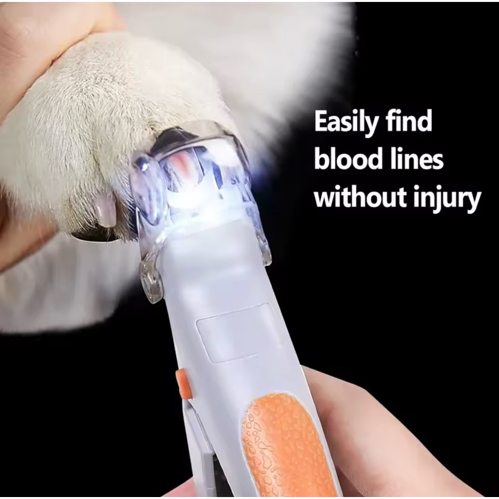 Professional Pet Nail Clipper Scissors With LED Light Cat Dog Nail Clippers Tool Scissors