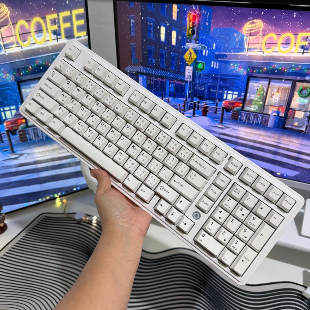 [ปล่อยต่อ]  คีย์บอร์ดเกมมิ่ง Ajazz AK980 Max HE Wired 8K 0.125ms RGB Magnetic Mechanical Keyboard