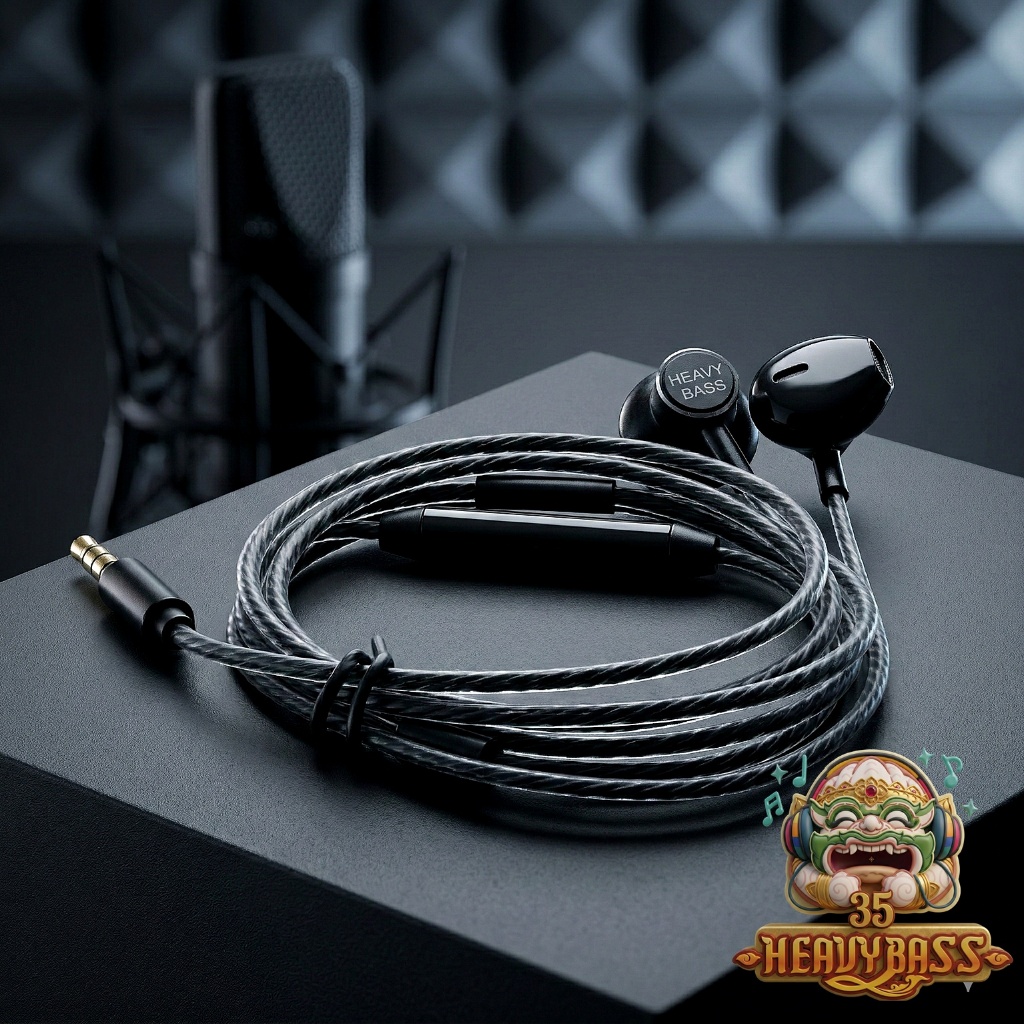 หูฟังมะยม V.1/Extreme หูฟังระดับเทพ สลักชื่อ/Logoฟรี!! 3.5MM ชัดเจนทุกมิติ… ขยี้ใจคนรักเบส X35