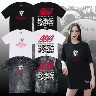 BEHIND เสื้อยืด “ 666 “ แขนสั้น แขนยาว แนวสตรีท Oversize เสื…
