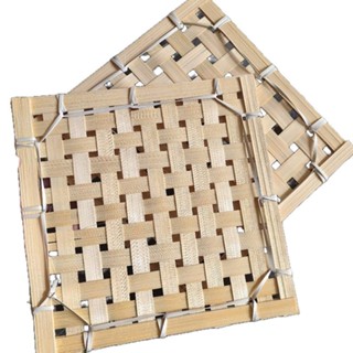 ไม้ไผ่สาน แผ่นสาน ที่รองจาน ของขวัญงานประดิษฐ์ แพ็คเกจธรรมชา…