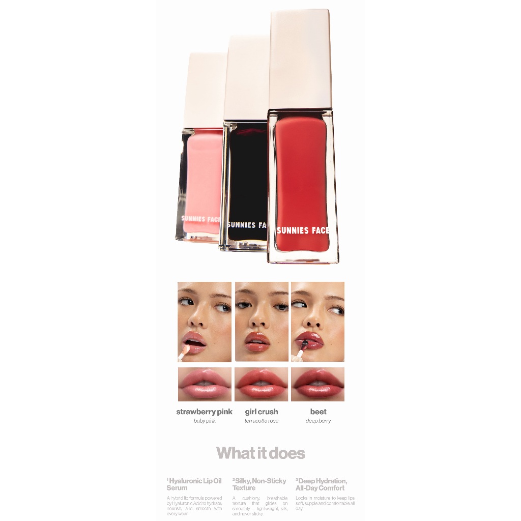 Sunnies Face Lip Elixir [ลิปออยล์บำรุงริมฝีปากไฮยาลูรอนิค] ราคา ถูกที่สุด ดีลบีเคเค แกลเลอรีภาพที่ 9