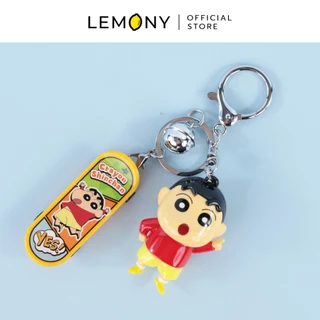 LEMONY พวงกุญแจเครยอนชินจัง ซีรีส์ Skateboard Crayon Shin-Chan Collection