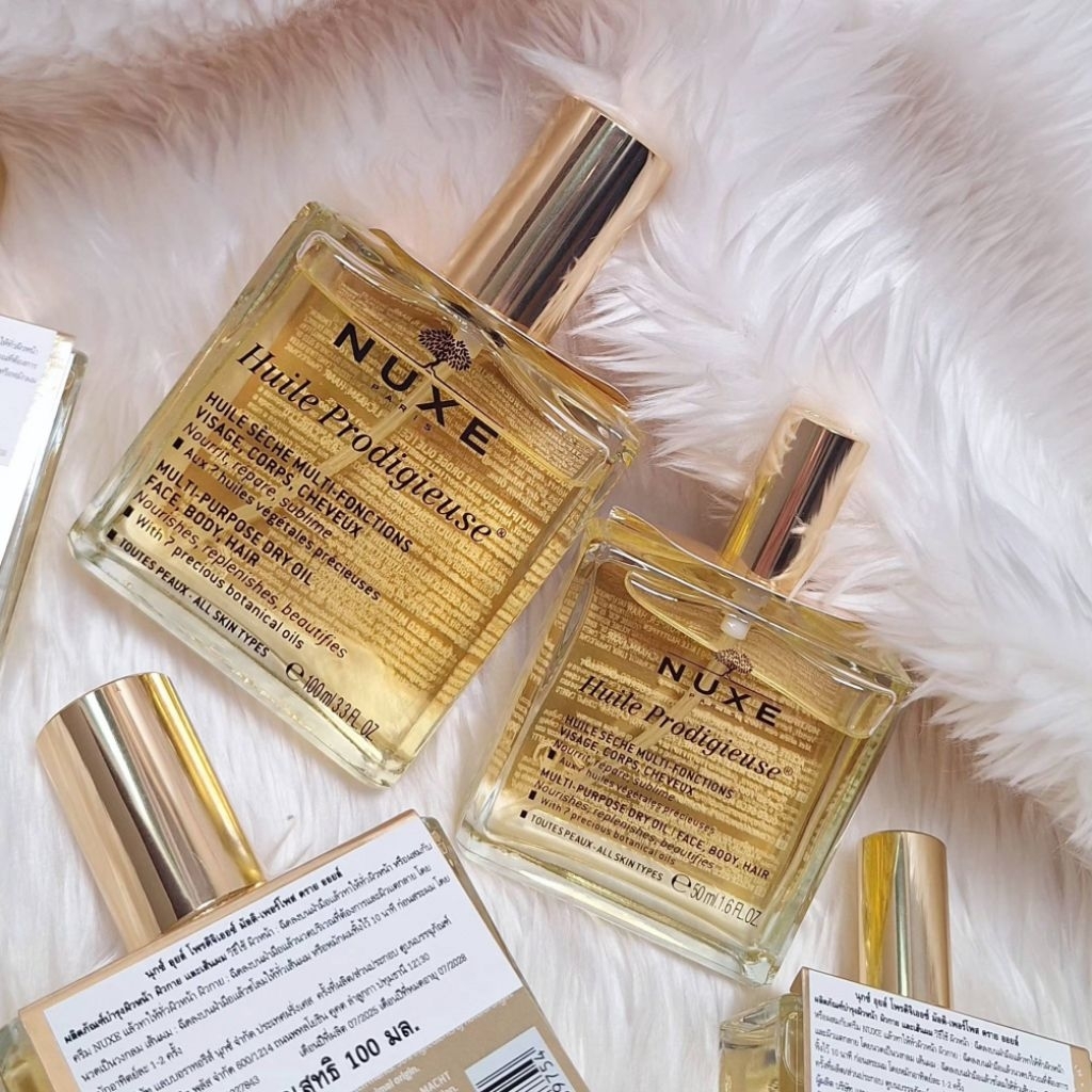 🔥ของแท้ฉลากไทย🔥🌼NUXE-Huile Prodigieuse Multi-Purpose Dry Oil 50,100ml(Face,Body,Hair)ดรายออยล์กลิ่นส้ม,แมกโนเลีย,วนิลา🌼