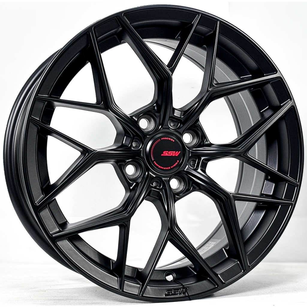 ล้อแม็กซ์ SSW S443 ขอบ15นิ้ว 4รู100 สีดำด้าน กว้าง7นิ้ว Offset38 [22928]