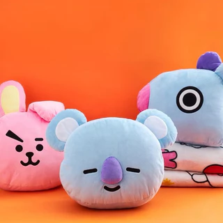 BT21 Pillow Blanket หมอนซุกมือมีผ้าห่ม สินค้าลิขสิทธิ์แท้ 100%