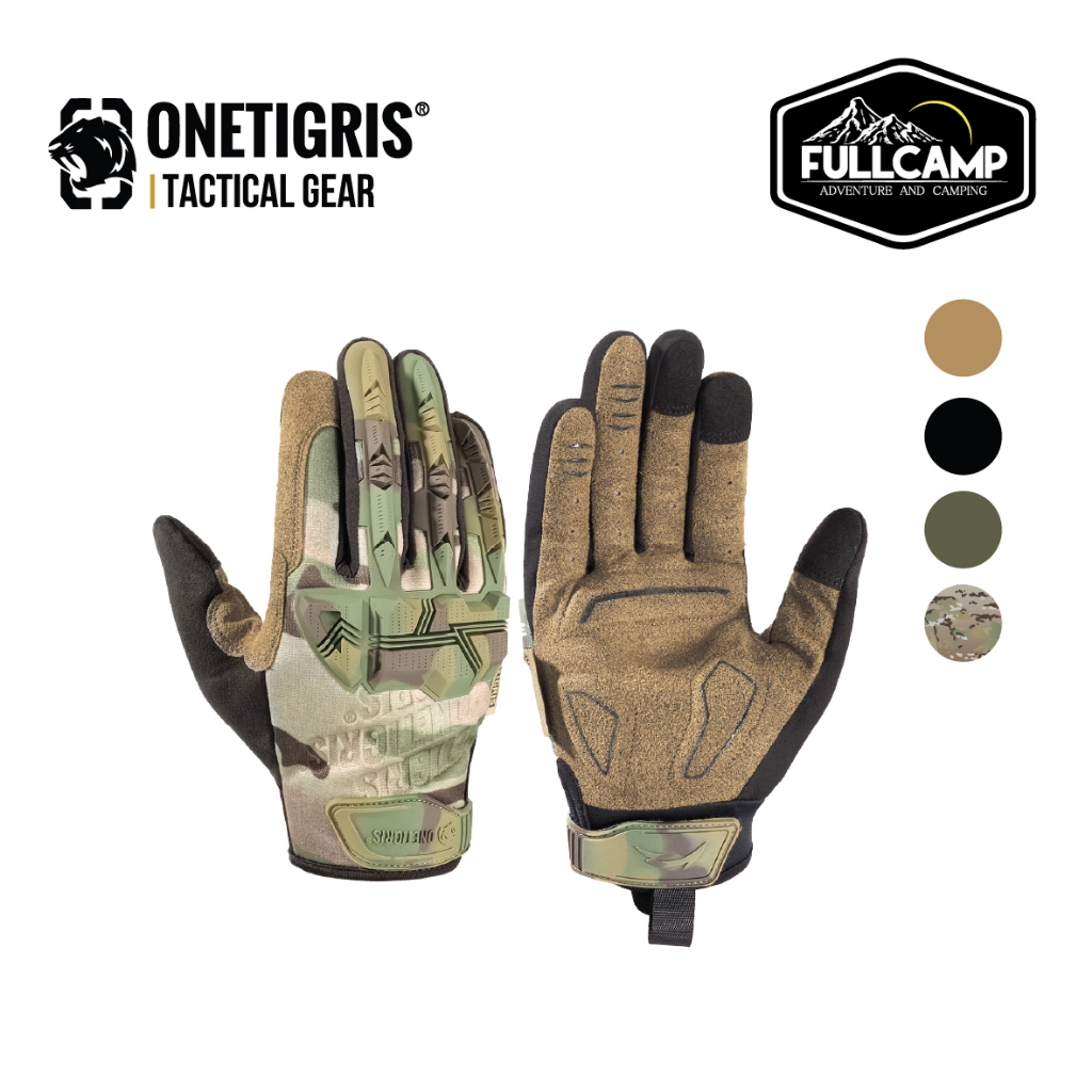 OneTigris Tactical Motorcycle Gloves ถุงมือมอเตอร์ไซค์ กันลื่น ระบายอากาศได้ดี หน้าจอสัมผัส ทนทาน