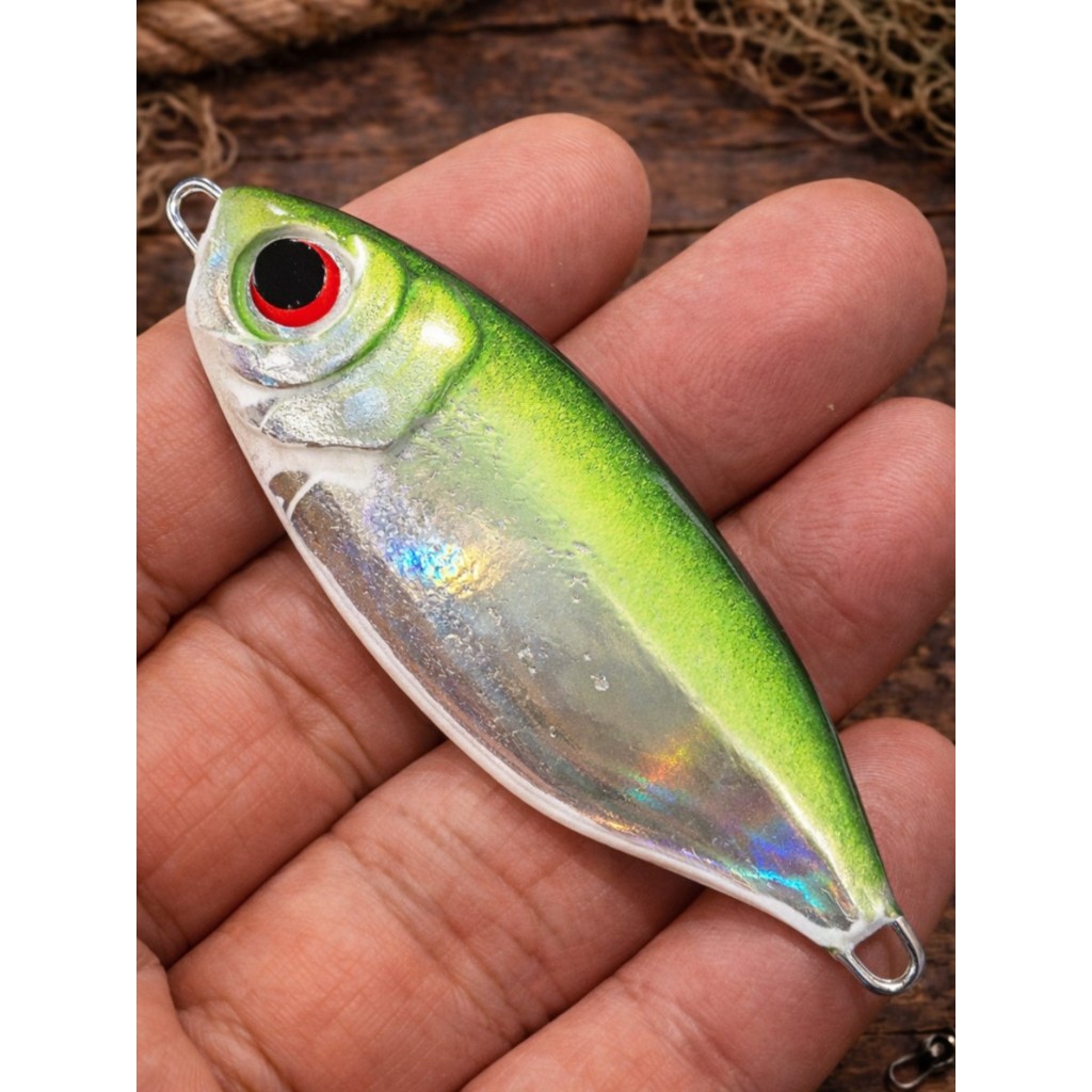 A-016 สีเขียวสะท้อนแสง 3 ลาย เหยื่อจิ๊ก Speed Jig / Slow Jig แอคชั่นส่ายธรรมชาติ ราคา ถูกที่สุด ดีลบีเคเค แกลเลอรีภาพที่ 2
