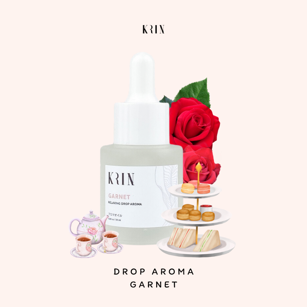 Krin Relaxing Drop aroma น้ำมันหอมระเหย (Garnet)