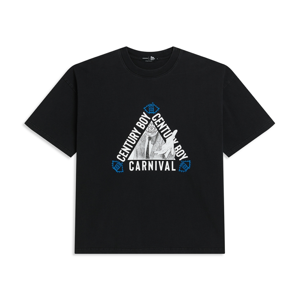 CARNIVAL CNVX20C26T12BK 20th CENTURY BOYS THE TRINITY T-SHIRT OVS BLACK