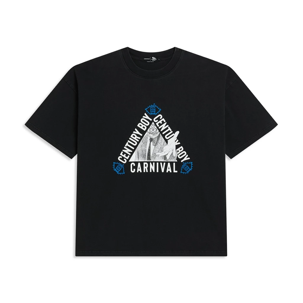CARNIVAL CNVX20C26T12BK 20th CENTURY BOYS THE TRINITY T-SHIRT OVS BLACK