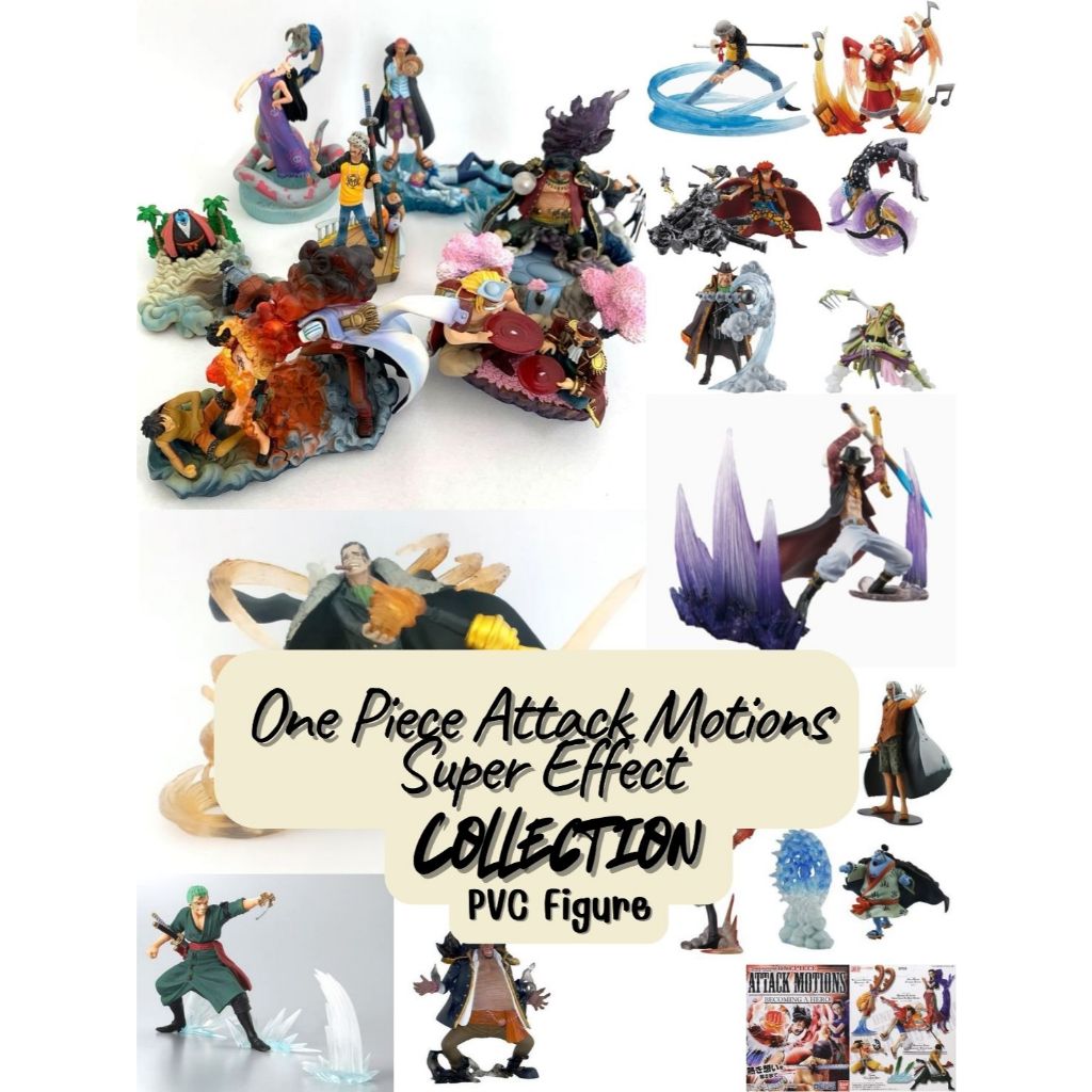 One Piece - Attack Motions - Super Effect The Seven Warlords of the Sea - Collection - PVC Figure - Bandai - Banpresto -