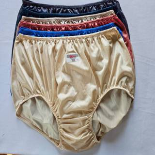 กางเกงในไซส์ใหญ่พิเศษ แพ็ค6ตัว คละสี กางเกงในไนลอนเต็มตัว เอ…