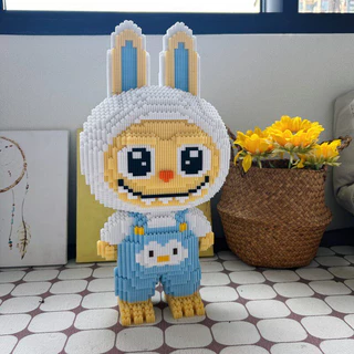 💥ตัวต่อเลโก้ขนาดใหญ่💥Labubu Doraemon Bricks, 51cm, LEGO, ของเล่นตัวต่อ, LEGO Labubu