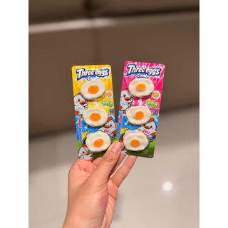 เยลลี่กัมมี่ไข่ 3 ฟอง แคนดี้ 1 กล่อง 30 แผง [ 1 แผง 3 ชิ้น ]