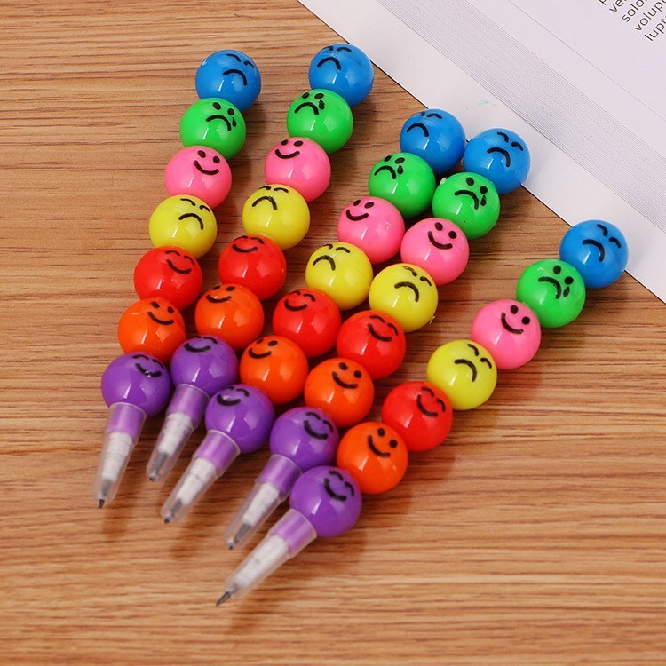 {chuanchuan}ดินสอและสีเทียนน้ำเต้า7สีน่ารักเปลี่ยนไส้ได้ ดินสอ อุปกรณ์การเรียน