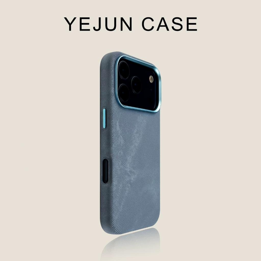Blue Lion เคส iPhone 17/16 Pro สีกรมทอง ฟลานนเอล หนังหรูหรา iPhone 17 Pro Max 15 รูใหญ่