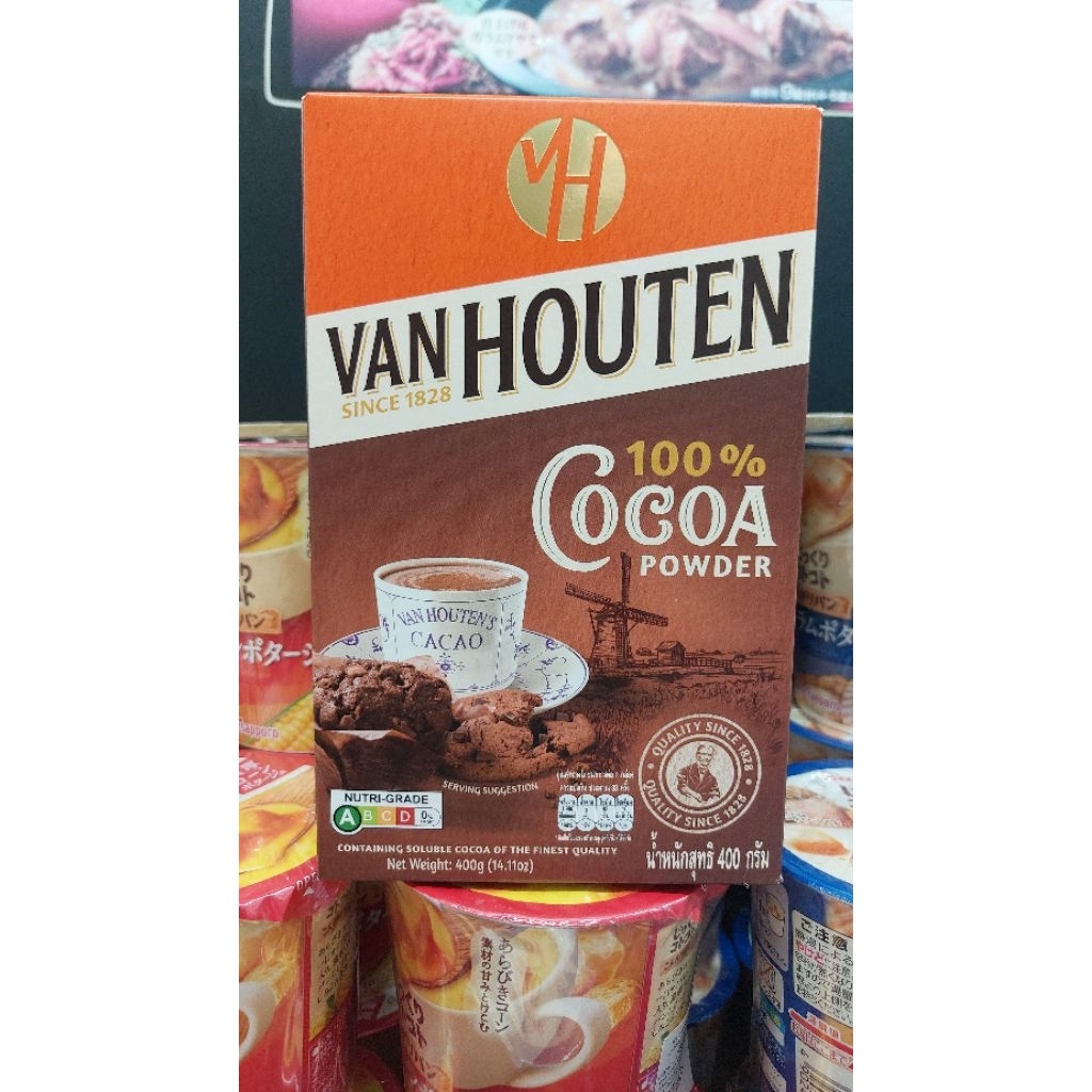 Van houten cocoa powder 400g.exp 12/2027