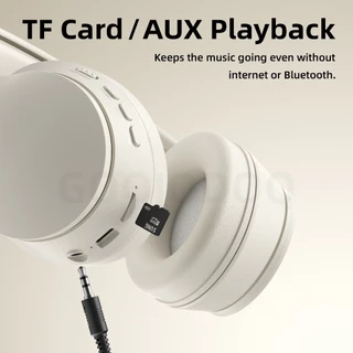 GOOJODOQ Foldable Headphones HiFi Stereo Sound Long Battery Life Multi-mode Playback
