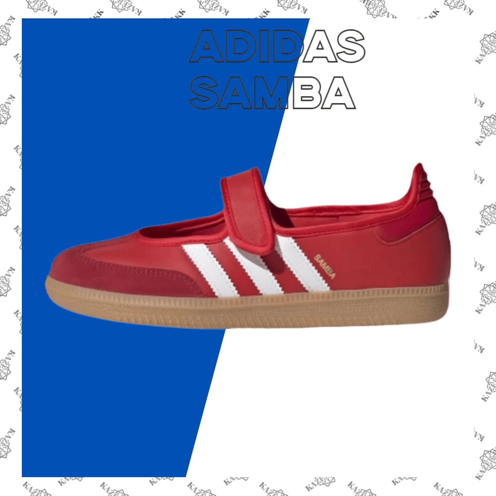 -พร้อมส่ง-แท้💯%ADIDAS SAMBA JANE WOMEN รองเท้า JQ6446/ red รองเท้าแตะ