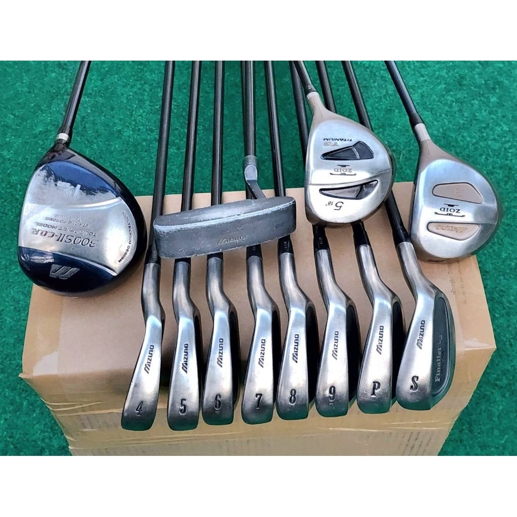 Sale 3.3:ไม้กอล์ฟมือสอง  ชุดกอล์ฟชายเหล็ก Mizuno Finalist Le กราไฟต์ มือสอง (ไม่มีถุง)