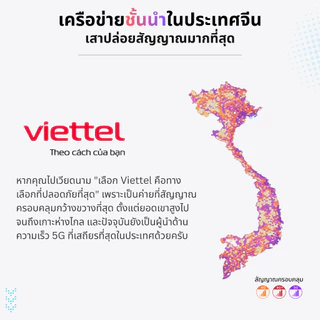 eSIM Vietnam อีซิมเวียดนาม Viettel เน็ต 4G/5G วันละ 5GB นาน 7/15/30 วัน