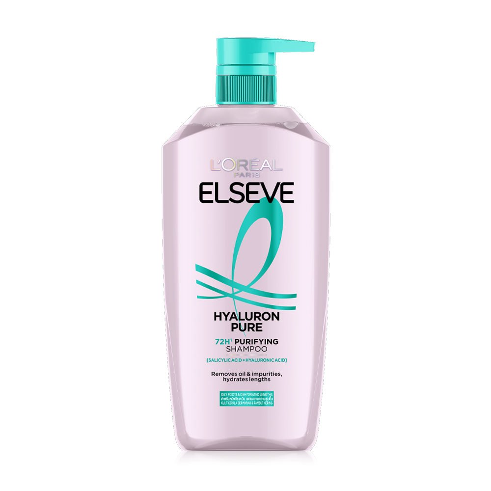 (พร้อมส่ง/ของแท้) L'oreal Paris Elseve Hyaluron Pure 72H Purifying Shampoo 400ml