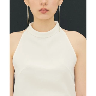 AOP Archive - Halterneck Top (มี2สี) เสื้อแขนกุด คอปีน/คอกลม ใส่ได้หลายแบบ
