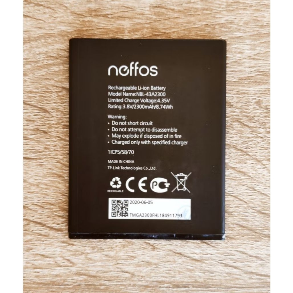 แบตเตอรี่ TP-Link neffos C5s TP704A TP704C C5A Battery Model NBL-43A2300